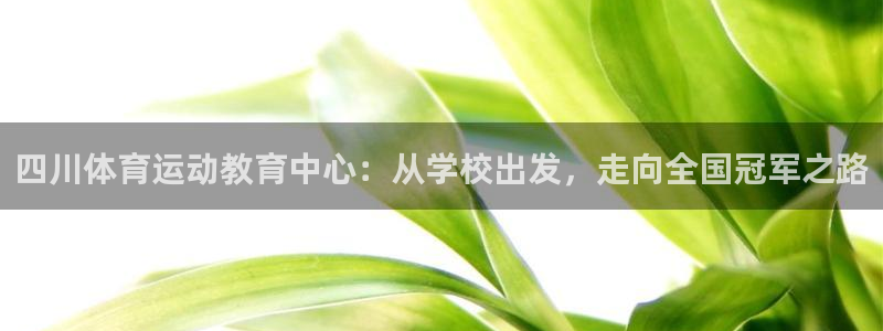 J9官网下载开户：四川体育运动教育中心：从学校出发，