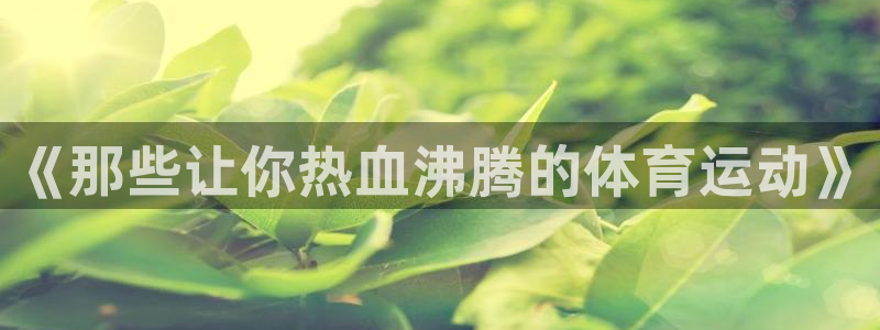 J9官网下载招商电话号码查询是多少：《那些让你热血沸
